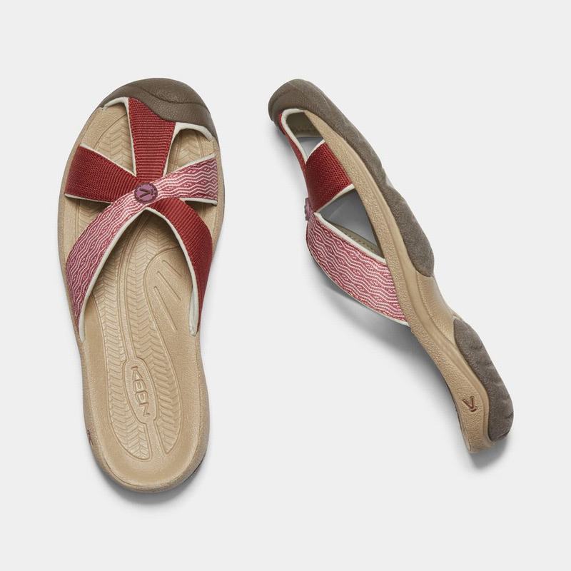 Keen Bali Beach Closed-toe Womens Sandals Red Clearance (9246-WHZCA)